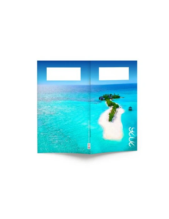 AGENDA ECO POCHE 2026 - THEME DECO-1 - 95 x 165 mm - QUINZAINIER 64 PAGES - COUVERTURE 380g QUADRI PAGES 1 ET 4 - PELLICULAGE BR