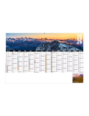 LIBRE CHOIX AUVERGNAT 2026 - MAXI 650 x 405 mm - LEGER 400G - DOS CUISINE - SANS MARQUAGE - 1 TROU EN TETE