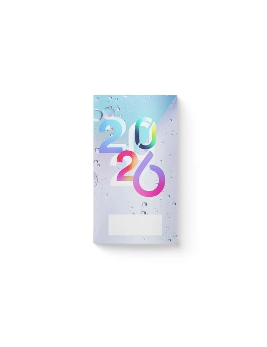 AGENDA ECO POCHE 2026 - THEME BUSINESS-1 - 95 x 165 mm - QUINZAINIER 64 PAGES - COUVERTURE 380g QUADRI PAGES 1 ET 4 - PELLICULAG