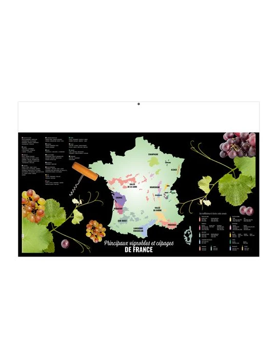 LIBRE CHOIX JURASSIEN 2026 - MAXI 650 x 405 mm - LEGER 400G - DOS FRANCE REGIONS - SANS MARQUAGE - 1 TROU EN TETE personnalisati
