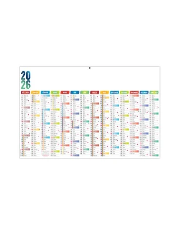 CASIMIR 2026 - MAXI 650 x 405 mm - CC REMBORDE - DOS CUISINE - SANS MARQUAGE - 1 TROU EN TETE 2