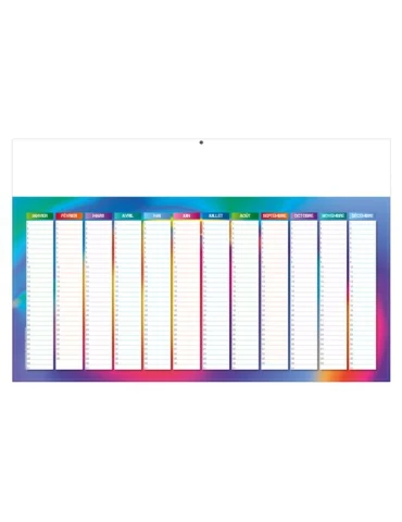 TROPIC 2026 - MAXI 650 x 405 mm - LEGER 400G - DOS BLANC - SANS MARQUAGE - 1 TROU EN TETE 2