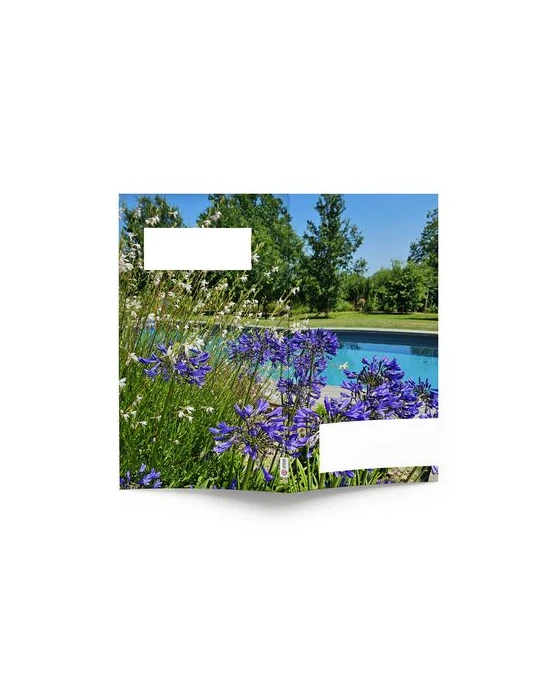 AGENDA ECO POCHE 2026 - THEME JARDIN-1 - 95 x 165 mm - QUINZAINIER 64 PAGES - COUVERTURE 380g QUADRI PAGES 1 ET 4 - PELLICULAGE 