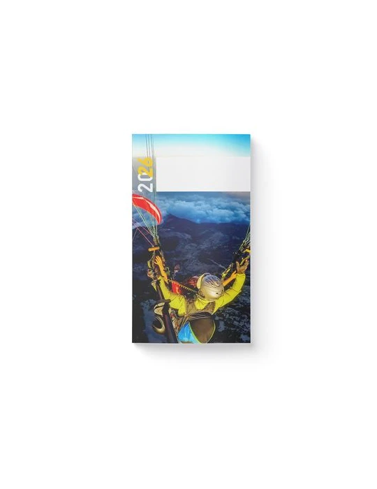 AGENDA ECO POCHE 2026 - THEME EXTREME-1 - 95 x 165 mm - QUINZAINIER 64 PAGES - COUVERTURE 380g QUADRI PAGES 1 ET 4 - PELLICULAGE