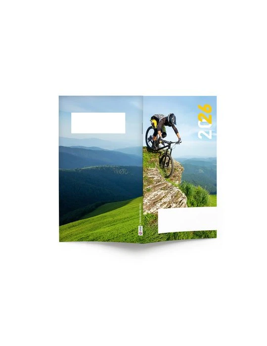 AGENDA ECO POCHE 2026 - THEME EXTREME-1 - 95 x 165 mm - QUINZAINIER 64 PAGES - COUVERTURE 380g QUADRI PAGES 1 ET 4 - PELLICULAGE