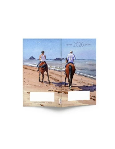 AGENDA ECO POCHE 2026 - THEME BLEU DE MER-1 - 95 x 165 mm - QUINZAINIER 64 PAGES - COUVERTURE 380g QUADRI PAGES 1 ET 4 - PELLICU 2