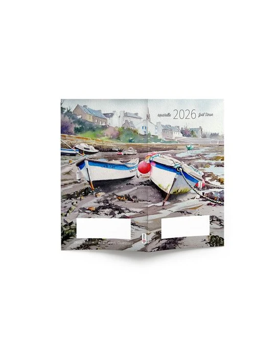 AGENDA ECO POCHE 2026 - THEME BLEU DE MER-1 - 95 x 165 mm - QUINZAINIER 64 PAGES - COUVERTURE 380g QUADRI PAGES 1 ET 4 - PELLICU