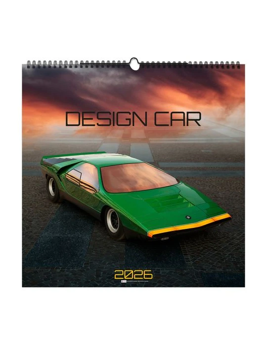 DESIGN CAR 2026 - SMALL 330 x 330 mm - MARQUAGE 1 COULEUR - RELIURE BAGUETTE