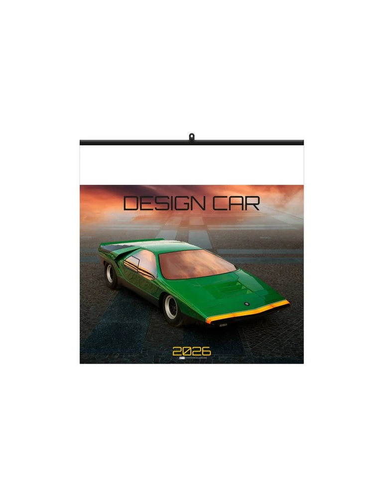 DESIGN CAR 2026 - SMALL 330 x 330 mm - MARQUAGE 1 COULEUR - RELIURE BAGUETTE marquage laser ultra précis