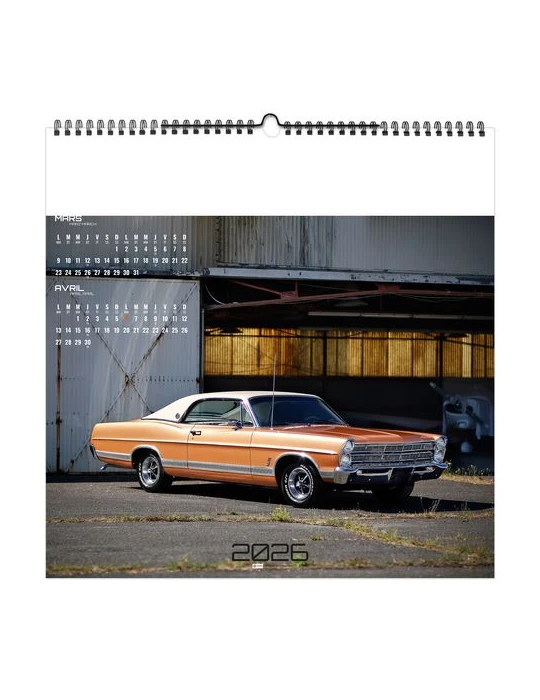 DESIGN CAR 2026 - SMALL 330 x 330 mm - MARQUAGE 1 COULEUR - RELIURE BAGUETTE goodies entreprise design