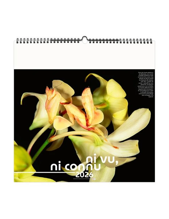 NI VU, NI CONNU 2026 - SMALL 330 x 330 mm - MARQUAGE 1 COULEUR - RELIURE BAGUETTE marquage laser ultra précis