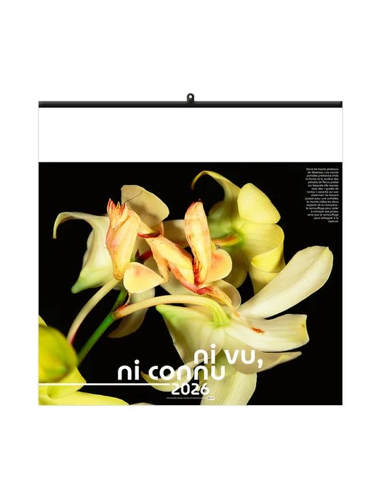 NI VU, NI CONNU 2026 - SMALL 330 x 330 mm - MARQUAGE 1 COULEUR - RELIURE BAGUETTE objet promotionnel éco-responsable
