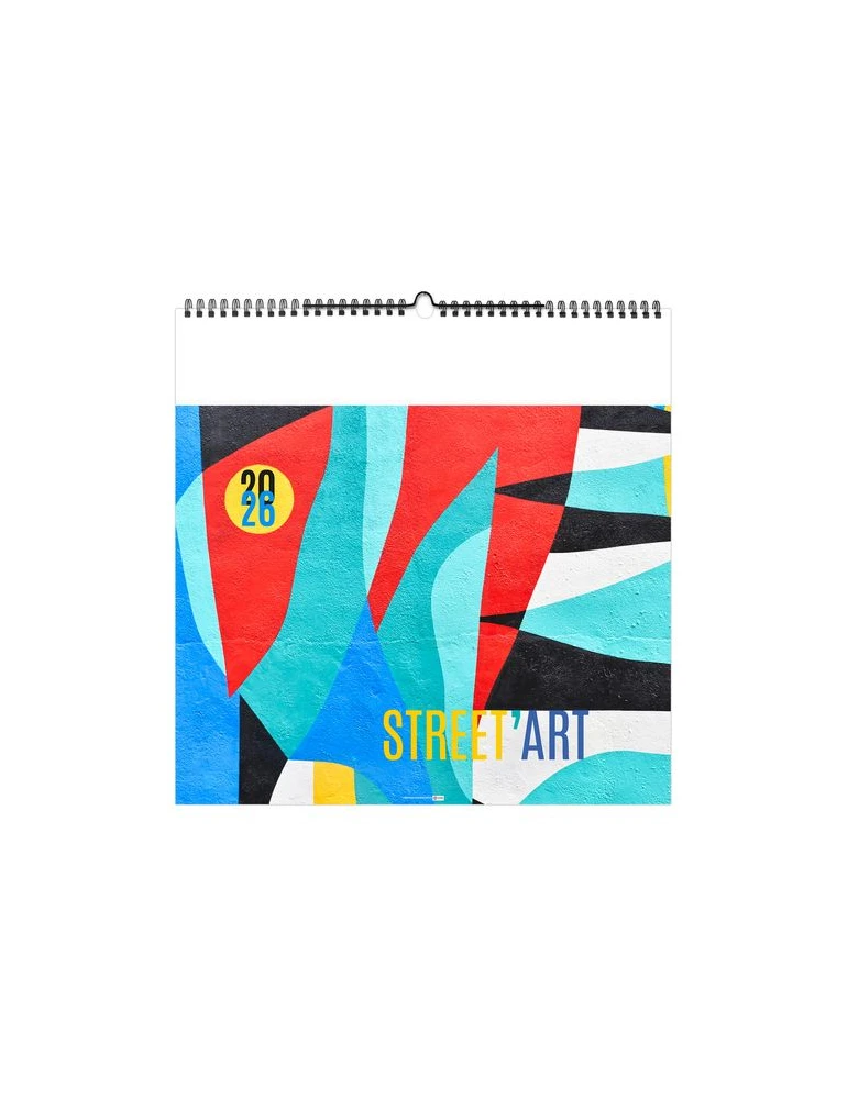 STREET ART 2026 - SMALL 330 x 330 mm - MARQUAGE 1 COULEUR - RELIURE BAGUETTE marquage laser ultra précis