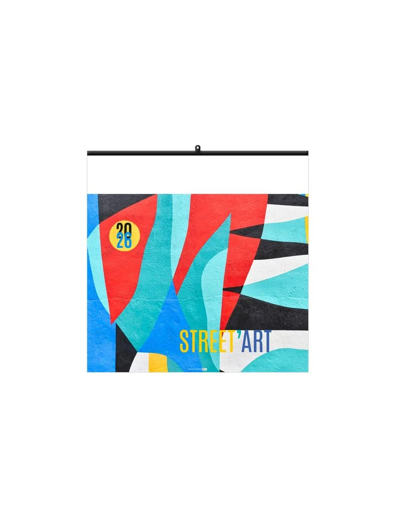 STREET ART 2026 - SMALL 330 x 330 mm - MARQUAGE 1 COULEUR - RELIURE BAGUETTE objet promotionnel éco-responsable