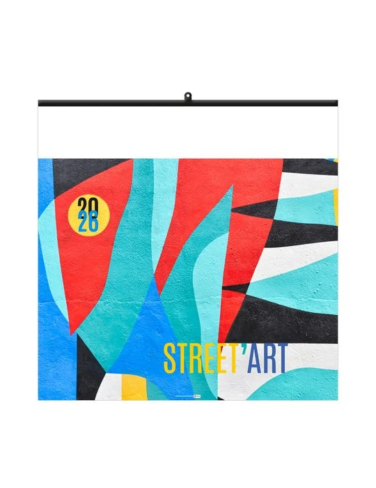 STREET ART 2026 - SMALL 330 x 330 mm - MARQUAGE 1 COULEUR - RELIURE BAGUETTE objet promotionnel éco-responsable