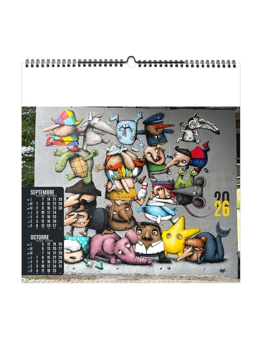 STREET ART 2026 - SMALL 330 x 330 mm - MARQUAGE 1 COULEUR - RELIURE BAGUETTE goodies personnalisé en stock