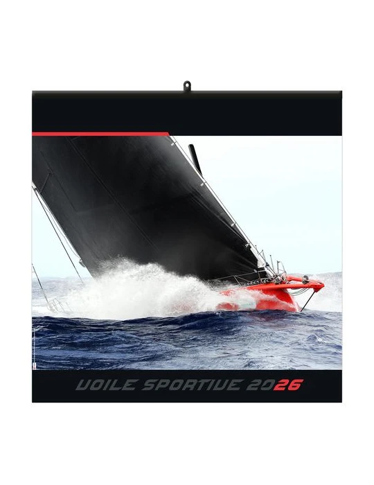 VOILE SPORTIVE 2026 - SMALL 330 x 330 mm - MARQUAGE 1 COULEUR - RELIURE BAGUETTE goodies publicitaire événementiel