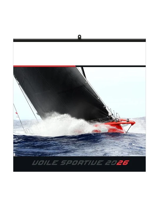 VOILE SPORTIVE 2026 - SMALL 330 x 330 mm - MARQUAGE 1 COULEUR - RELIURE BAGUETTE marquage laser ultra précis