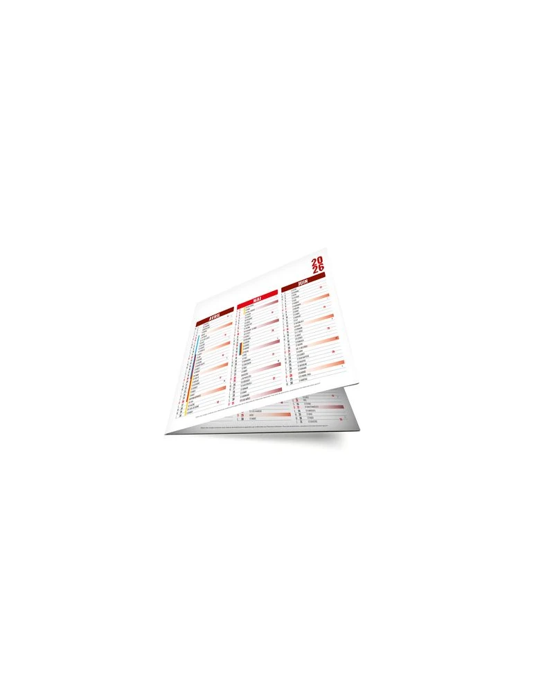 ORIGAMI CARRE ROUGE 2026 - CC REMBORDE - MARQUAGE 1 COULEUR - IDENTIQUE RECTO VERSO personnalisable avec votre logo