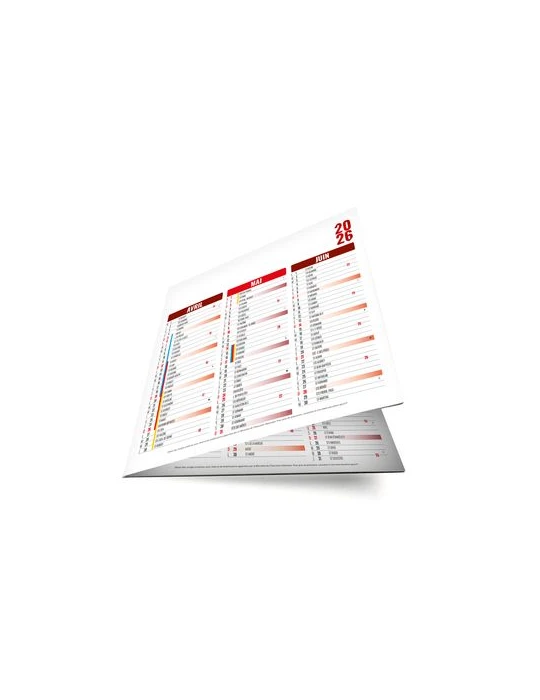 ORIGAMI CARRE ROUGE 2026 - CC REMBORDE - MARQUAGE 1 COULEUR - IDENTIQUE RECTO VERSO personnalisable avec votre logo