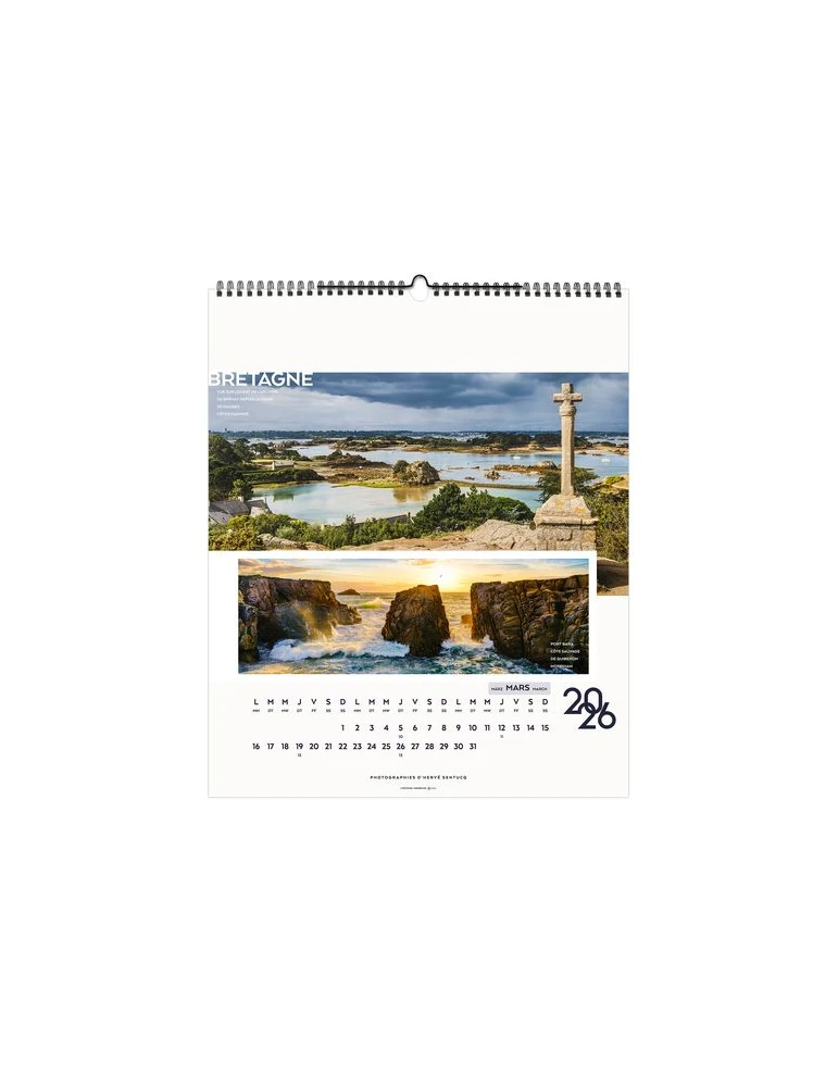 LA FRANCE PANORAMIQUE 2026 - SMALL 330 x 400 mm - MARQUAGE 1 COULEUR personnalisation rapide en France