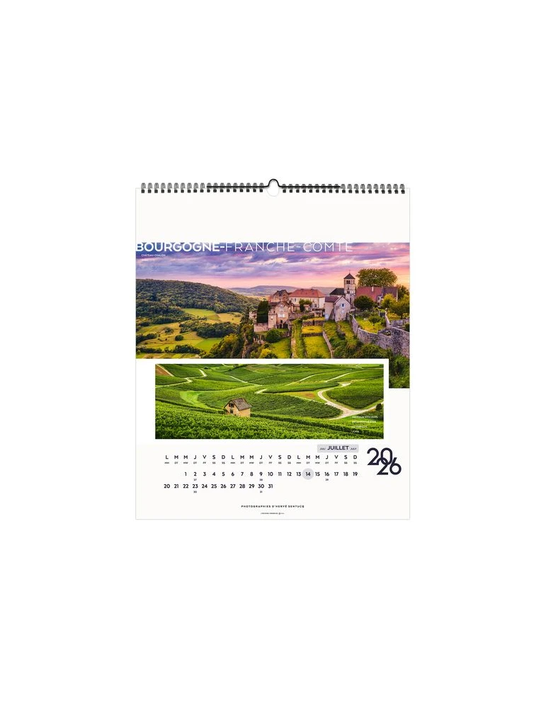 LA FRANCE PANORAMIQUE 2026 - SMALL 330 x 400 mm - MARQUAGE 1 COULEUR goodies personnalisé en stock