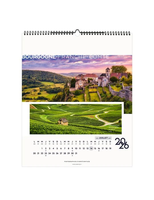 LA FRANCE PANORAMIQUE 2026 - SMALL 330 x 400 mm - MARQUAGE 1 COULEUR goodies personnalisé en stock