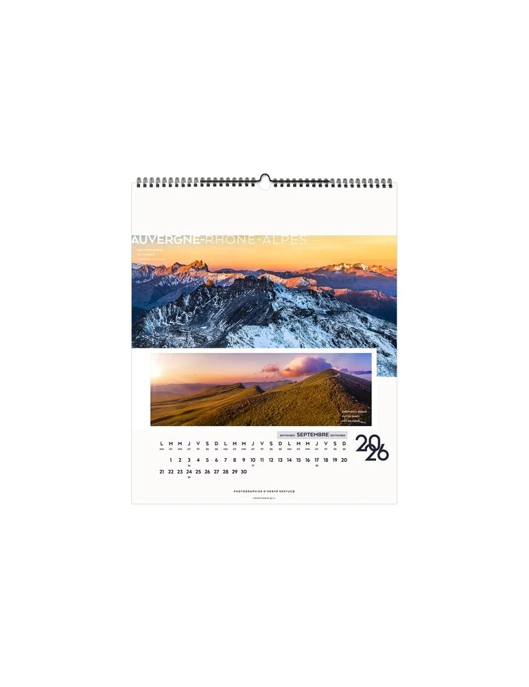 LA FRANCE PANORAMIQUE 2026 - SMALL 330 x 400 mm - MARQUAGE 1 COULEUR goodies publicitaire durable