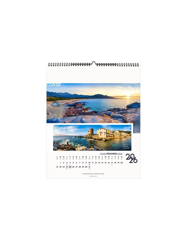LA FRANCE PANORAMIQUE 2026 - SMALL 330 x 400 mm - MARQUAGE 1 COULEUR livraison express 24h 48h