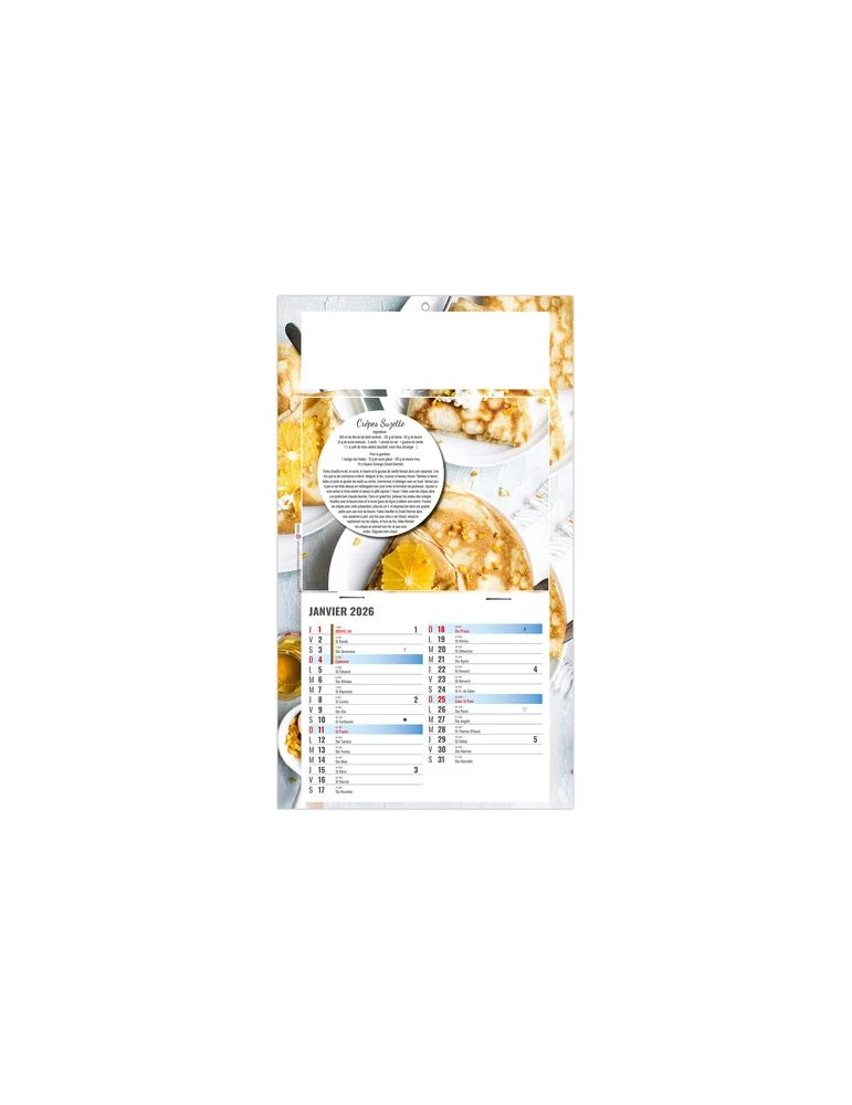 PLAQUE 1 VUE NICOLAS 2026 - DOS CARTON - BLOC B2 - SANS MARQUAGE