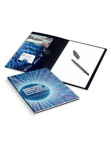 BLOC SEMINAIRE MAXI 220X325 MM - COUVERTURE 380g SANS PELLICULAGE - BLOC INTERIEUR 30F SANS IMPRESSION 80g OFFSET