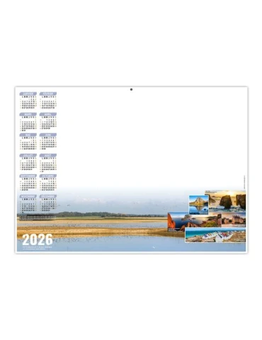 PLANNING HORIZON 2026 - XXL 700X500 MM LEGER 400G - RECTO SEUL - SANS MARQUAGE