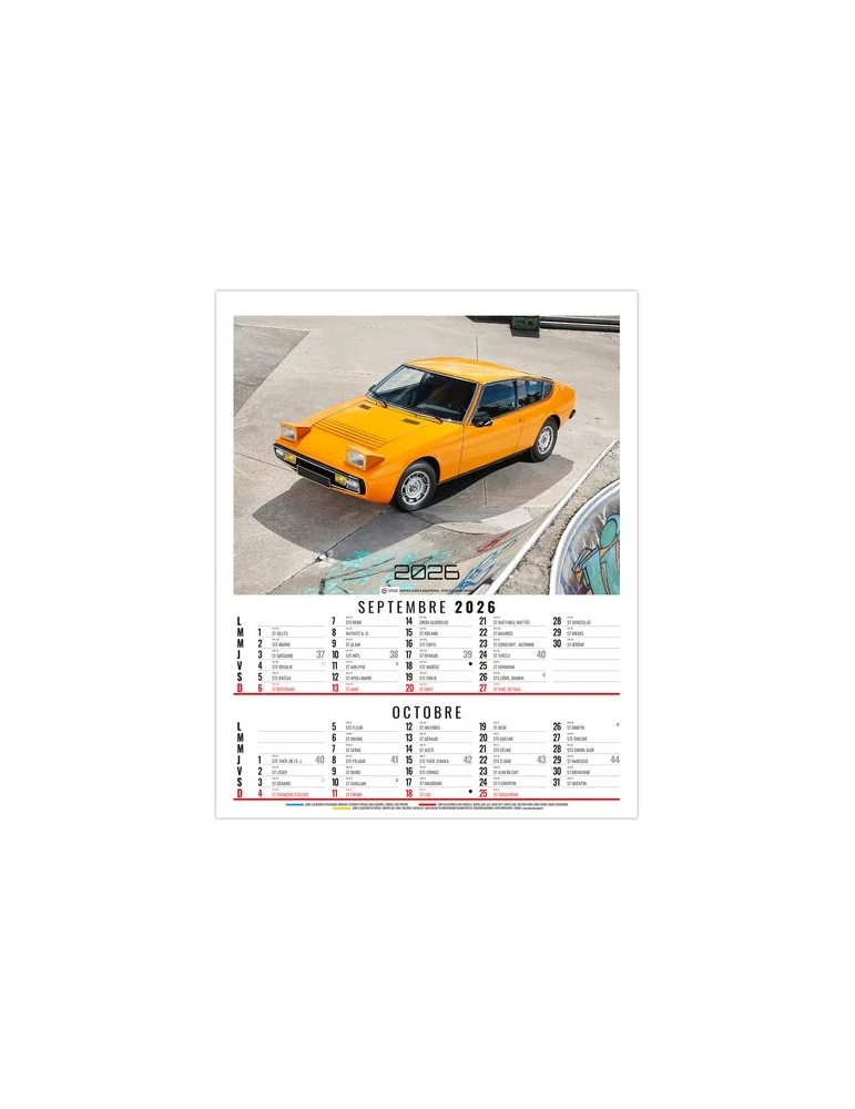 GILLES 2026 - 6 FEUILLETS - BLOC SEUL SANS MARQUAGE