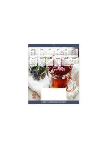 ESTAMPE - MAIA 2026 - CARRE 325 X 350 mm - QUADRI personnalisable avec votre logo