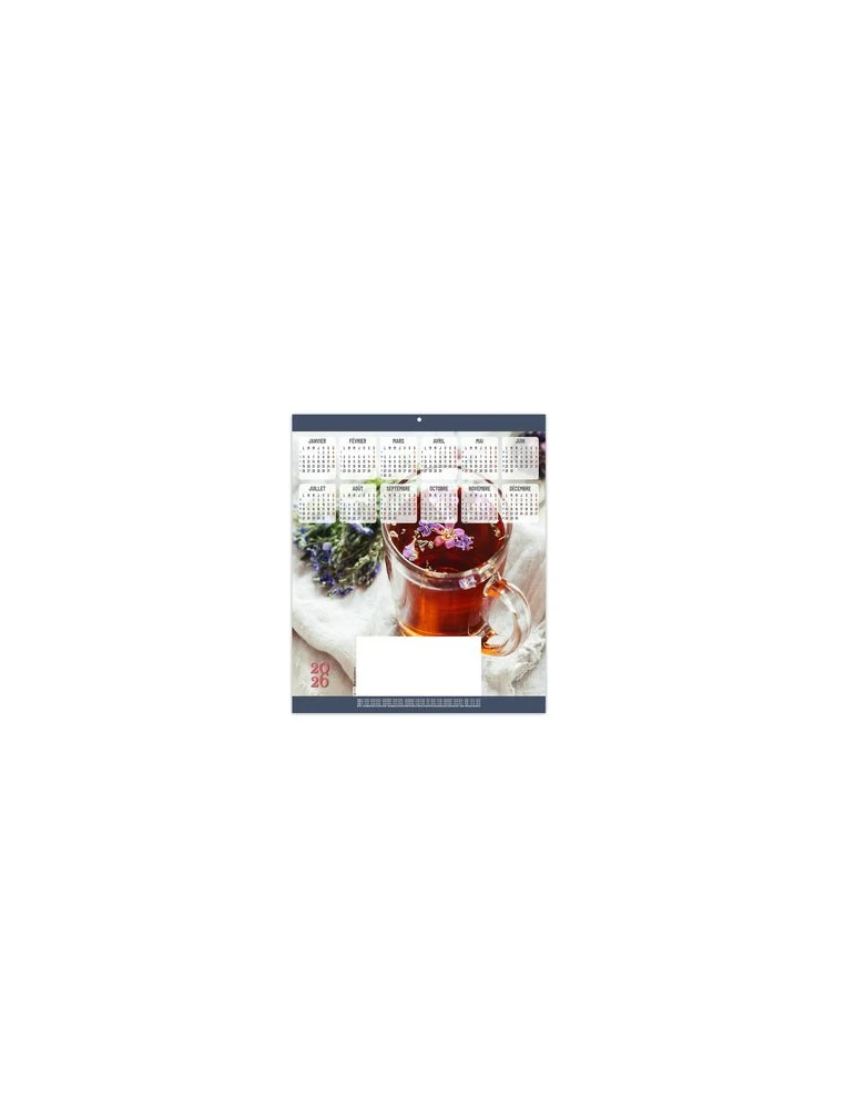 ESTAMPE - MAIA 2026 - CARRE 325 X 350 mm - QUADRI personnalisable avec votre logo