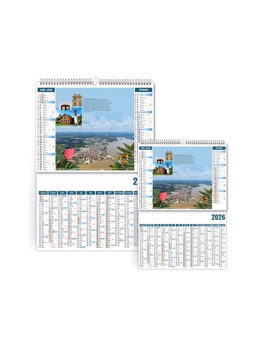 2EN1 - OUTREMER 2026 - XXL 474 x 700 mm - MARQUAGE 1 COULEUR