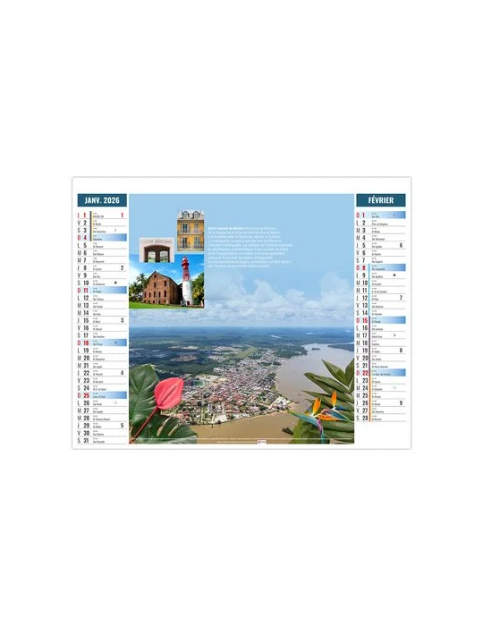 2EN1 - OUTREMER 2026 - XXL 474 x 700 mm - MARQUAGE 1 COULEUR