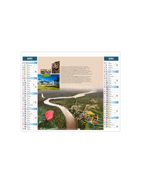 2EN1 - OUTREMER 2026 - XXL 474 x 700 mm - MARQUAGE 1 COULEUR