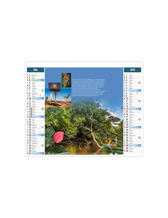 2EN1 - OUTREMER 2026 - XXL 474 x 700 mm - MARQUAGE 1 COULEUR