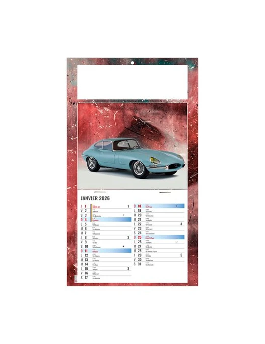 PLAQUE 1 VUE YANN 2026 - DOS CARTON - BLOC B2 - SANS MARQUAGE