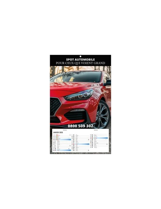 PLAQUE 1 VUE CREATION 2026 - 260 x 420 mm - DOS CARTON 350g - BLOC B1 impression haute définition