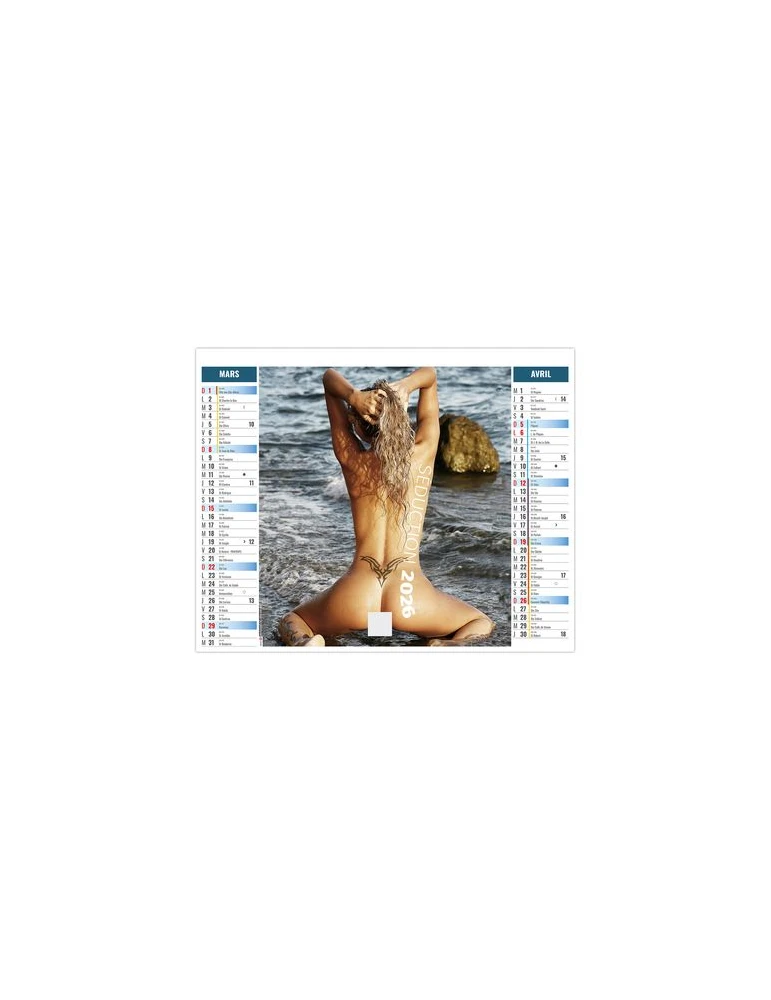 2EN1 - CHARME 2026 - SMALL 330 x 470 mm - MARQUAGE 1 COULEUR