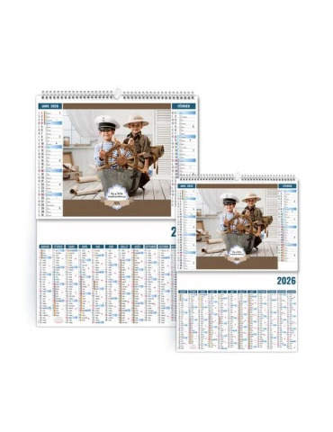 2EN1 - ENFANTS 2026 - SMALL 330 x 470 mm - MARQUAGE 1 COULEUR