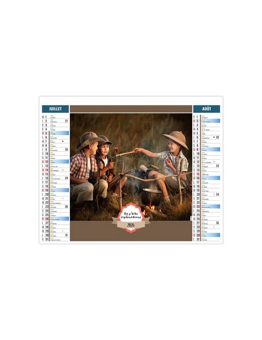 2EN1 - ENFANTS 2026 - SMALL 330 x 470 mm - MARQUAGE 1 COULEUR