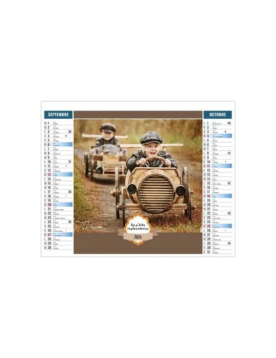 2EN1 - ENFANTS 2026 - SMALL 330 x 470 mm - MARQUAGE 1 COULEUR