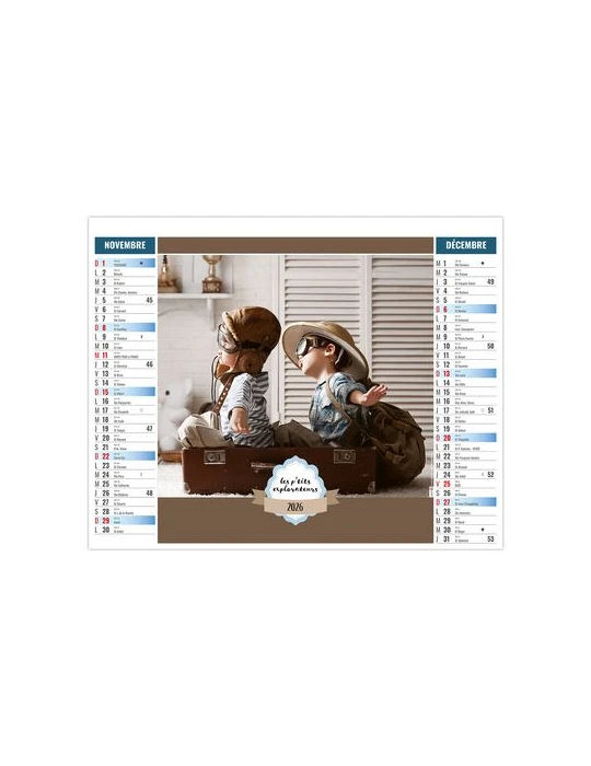 2EN1 - ENFANTS 2026 - SMALL 330 x 470 mm - MARQUAGE 1 COULEUR