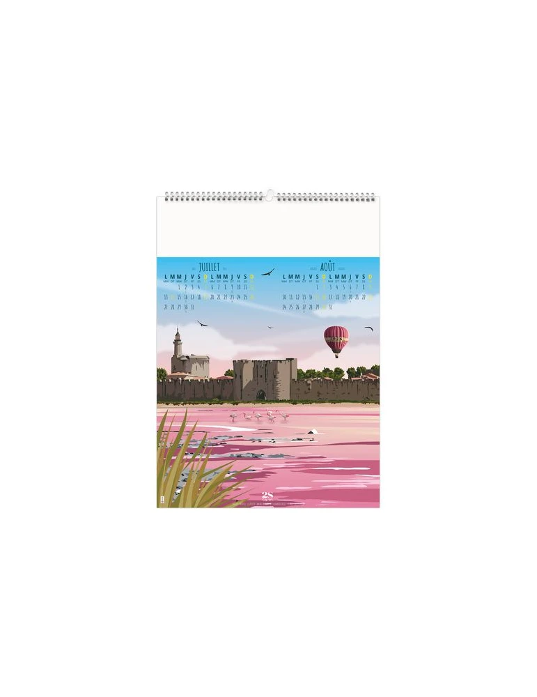 TOUR DE FRANCE VINTAGE 2026 - 6 FEUILLETS - RELIURE BAGUETTE - MARQUAGE 1 COULEUR nombre de pages : 12 pages livraison express 2