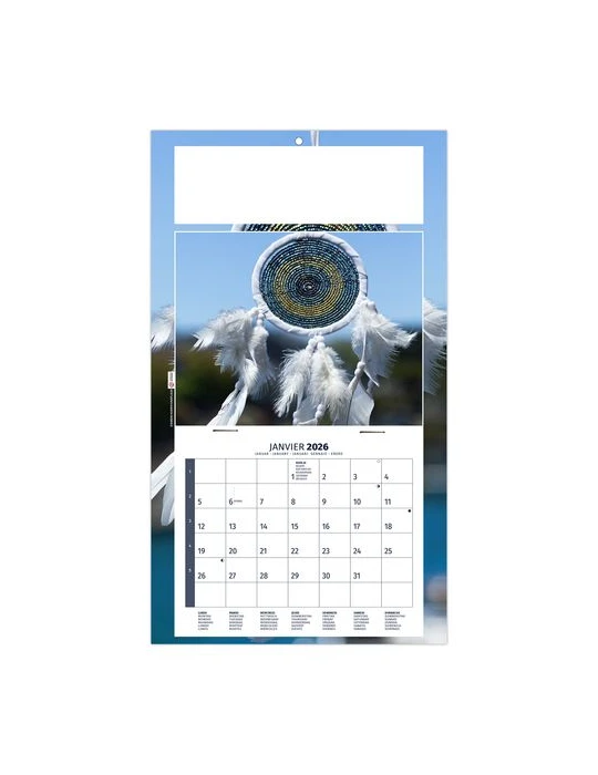 PLAQUE 1 VUE MEDITATION 2026 - DOS CARTON - BLOC B2 - SANS MARQUAGE