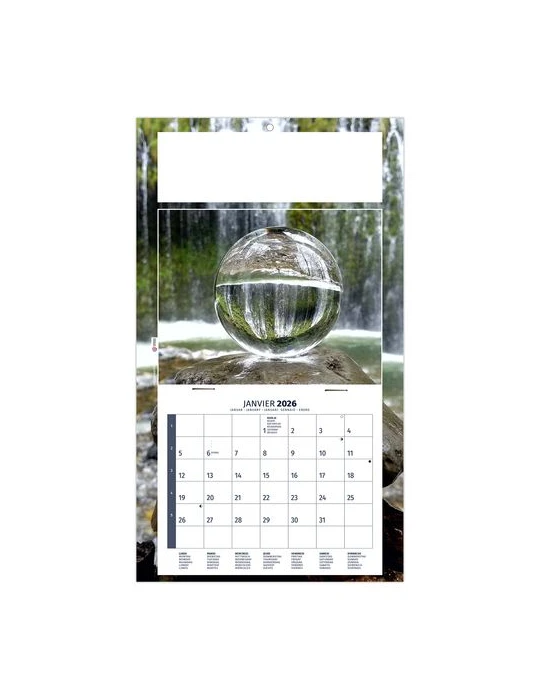 PLAQUE 1 VUE MEDITATION 2026 - DOS CARTON - BLOC B2 - SANS MARQUAGE