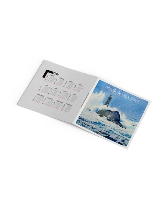 CARTE DE VOEUX - EMBRUN 2026  AVEC ENVELOPPE - SANS MARQUAGE